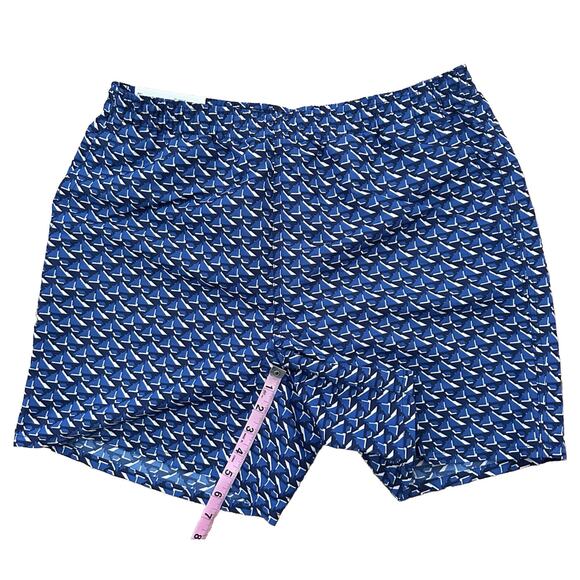 Uniqlo Short Men’s M Blue Geometric Swim Active Shorts 5.5" Mesh Liner Shorts - Picture 12 of 16